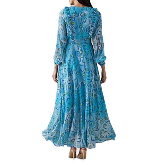 Prabal Gurung paradise blue maxi dress size 2X - Picture 6 of 16